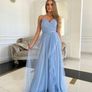 Blue maxi tulle dress Image 3