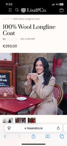 Lisa's Lust List 100% wool coat