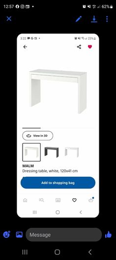 dressing table