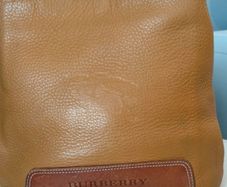 Vintage Burberry shoulder bag, tan leather