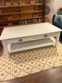SOUL solid wood coffee table - white