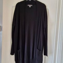 black cardigan