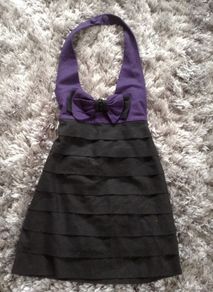 Halter wool dress