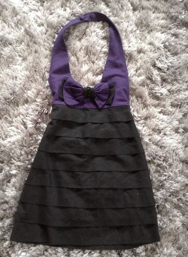 Halter wool dress