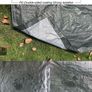 Heavy Duty Tarp Tarpaulin Reinforced Eyelets Thick 4mx6m 13ftx19ft (140g/m) PE Tarpaulin Waterproof Sheet Silver Army Green Premium Quality Cover Tarp for Outdoor Camping Image 4