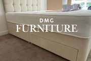 New 4'6" Cream Bed &amp; Memoryfoam Otherpedic Mattress