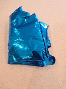 "4" blue Foil balloon