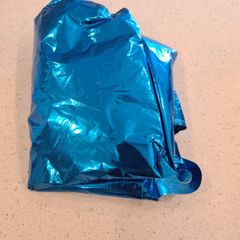 "4" blue Foil balloon