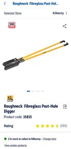 Roughneck Fibreglass Post-Hole Digger