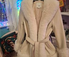 girls faux fur/leather jacket