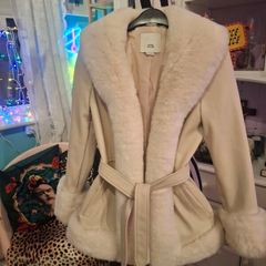 girls faux fur/leather jacket