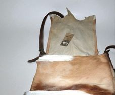 Real Springbok antelope ladies handbag