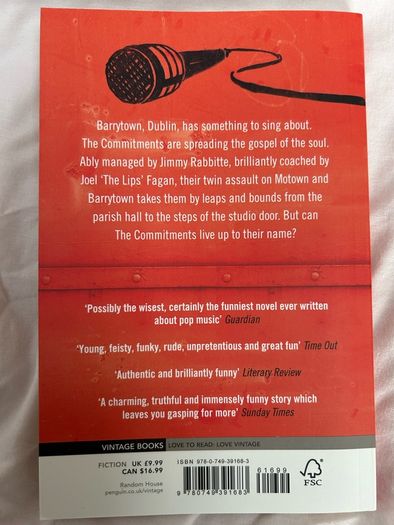 The Commitments by Roddy Doyle SIGNED paperback