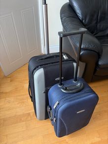 x2 Medium and Small Size suitcases