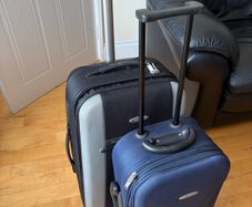 x2 Medium and Small Size suitcases