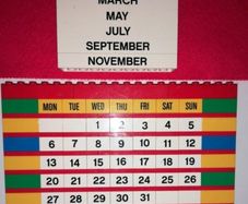 Lego Brick Calendar Display