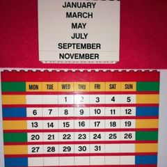 Lego Brick Calendar Display