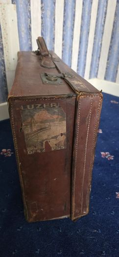 Vintage Leather Suitcase