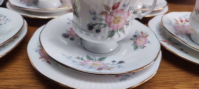Dinner Set Elizabethan Hand Decorated Fine Bone China England