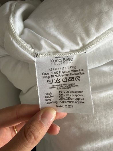 Luxury Supersoft Microfill 13.5 Tog Duvet