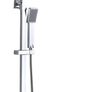 Bathroom Thermostatic Shower Mixer Set Handheld Shower and with Adjustable 8" Overhead Rainfall Shower Head Twin Head & Body Chrome Plated Image 4