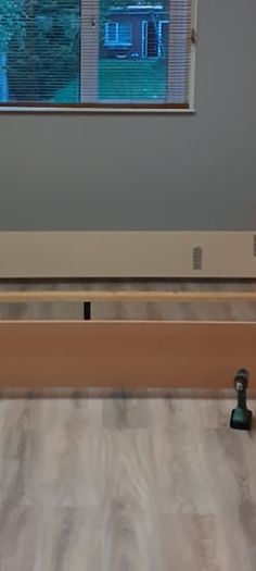 King size bed frame with large storage box.
