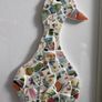 Handmade Framed Duck Pique Assiette Mosaic Image 4