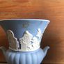 Vintage Wedgwood Blue Jasperware Miniature Urns Image 3