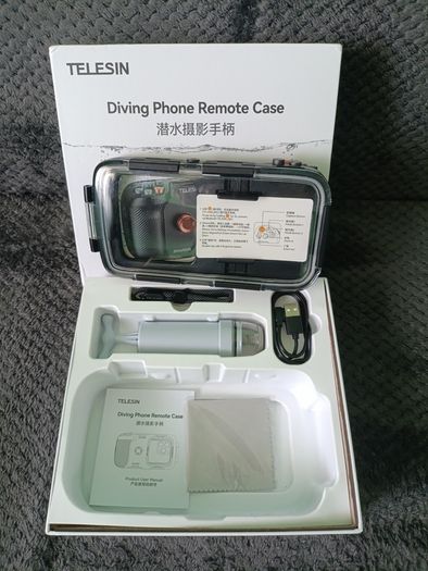 Telesin Underwater Waterproof Diving Snorkeling Phone Remote Case Universal
