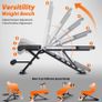 Adjustable Weight Bench Foldable Home Exercise Gym Workout Bench Incline Decline Flat Bench Press for Full Body Workout (FREE POSTAGE) Image 4