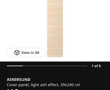 Ikea Metis kitchen askersund cover panel 39 x 240