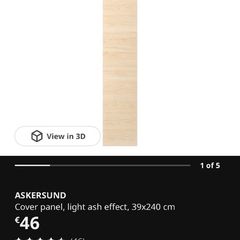 Ikea Metis kitchen askersund cover panel 39 x 240