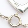 925 Silver Open Heart Necklace Image 4