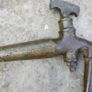 Antique Brass Handle Barrel spigot Tap Horse Head Image 3