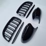 BMW 3 Series E90 E91 Pre-Lci Kidney Grilles & Mirror Covers Set Brand New Image 5