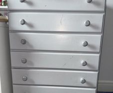 White 6 Drawer Chest of Drawers
