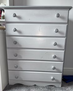 Grey  6 Drawer Chest of Drawers