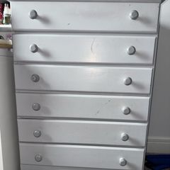 White 6 Drawer Chest of Drawers