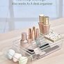 NEW SALE | 14 Pcs Kitchen Drawer Organiser Storage Trays for Makeup Bedroom Office, Desk Versatile, Plastic, Clear Image 4