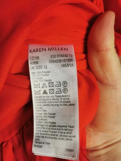 Karen millen red dress UK 12