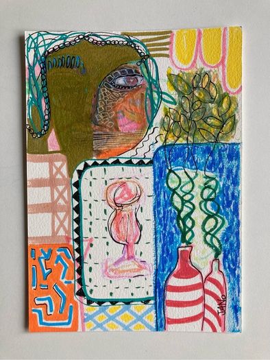 Original Art Figurative Eclectic Gift