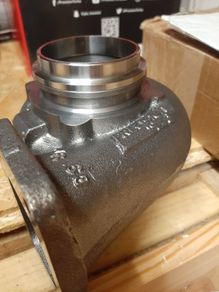 Precision turbo v-band flange