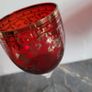 Vintage red wine glasses x 6 Image 4