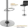Barstool, Bar Stools Set of 2 PU Leather Swivel Height Adjustable Bar Chairs With Backrest For Breakfast Bar, Counter, Kitchen and Home Barstools Image 3
