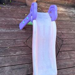 Toddler Plastic Slide - Purple n Pink