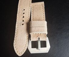 Rolled canvas strap for 47mm Panerai watches