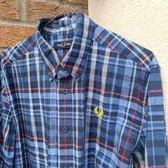 Fred Perry Mens Button Down Shirt Mens Medium M
