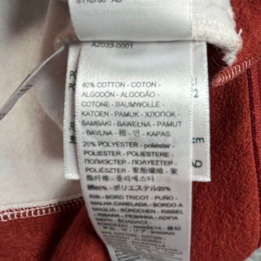 Levi's Mens White/Brown Fillmore Rugby Hoodie Size 2XL - Relaxed Fit