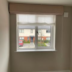Double Roman blinds made to measure