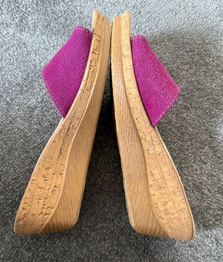 PRESTIGE Cork Wedge Sandals Size 5!